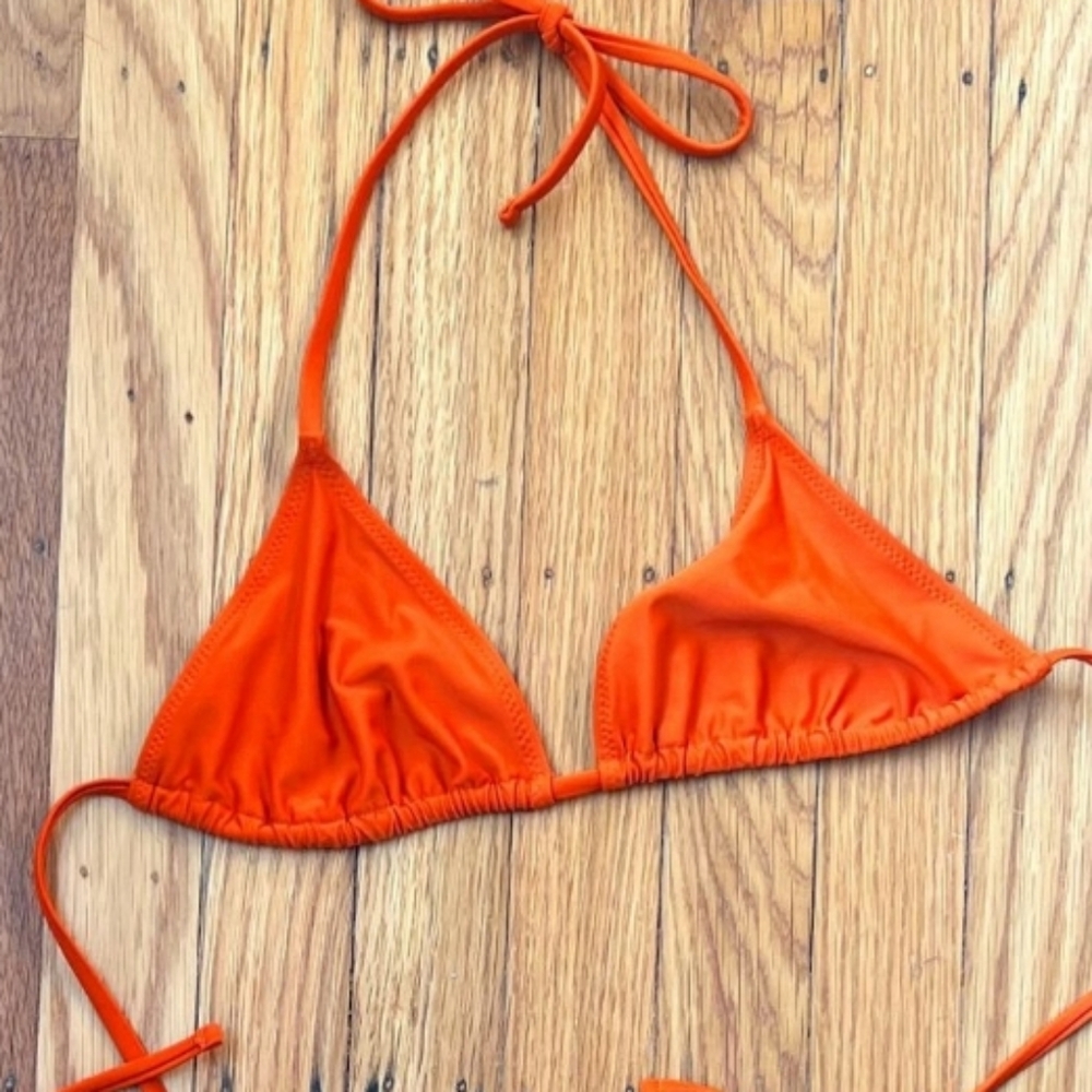 Tropic of C, Victoria's Secret, Orange Praia Bikini Top Only, Size XS, Celebrity - Picture 5 of 6